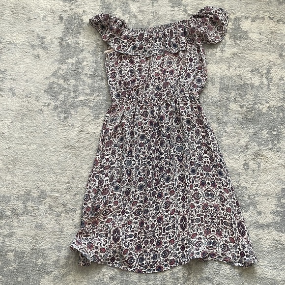 L’Agence Leonie Silk Off the Shoulder Ruffle Summer Dress Sz SP - Picture 15 of 16